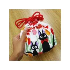 Maison Ghibli Sacoche à Gousset Jiji et Chaton 17 x 26 cm - Kiki la petite sorcière