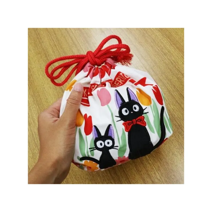 Maison Ghibli Sacoche à Gousset Jiji et Chaton 17 x 26 cm - Kiki la petite sorcière