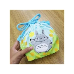 Maison Ghibli Sacoche à Gousset Totoro Fleurs 17 x 26 cm - Mon Voisin Totoro