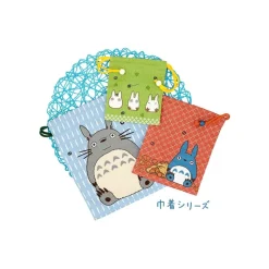 Maison Ghibli Sacoche Tissu Orange Totoro Bleu - Mon Voisin Totoro