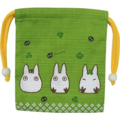 Maison Ghibli Sacoche Tissu Verte Totoro Blanc - Mon Voisin Totoro