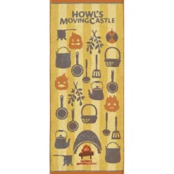 Maison Ghibli Serviette Cuisine de Calcifer 34x80 cm - Le Château ambulant