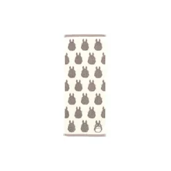 Maison Ghibli Serviette Silhouette Totoro Gris 33x80 cm - Mon Voisin Totoro