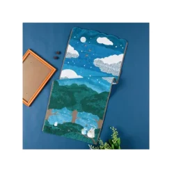 Maison Ghibli Serviette Sous la lune 34x80 cm - Mon voisin Totoro