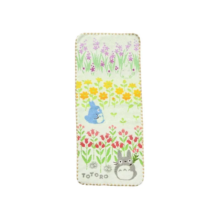 Maison Ghibli Serviette Totoro Fleurs Sauvages 34x80 cm - Mon Voisin Totoro