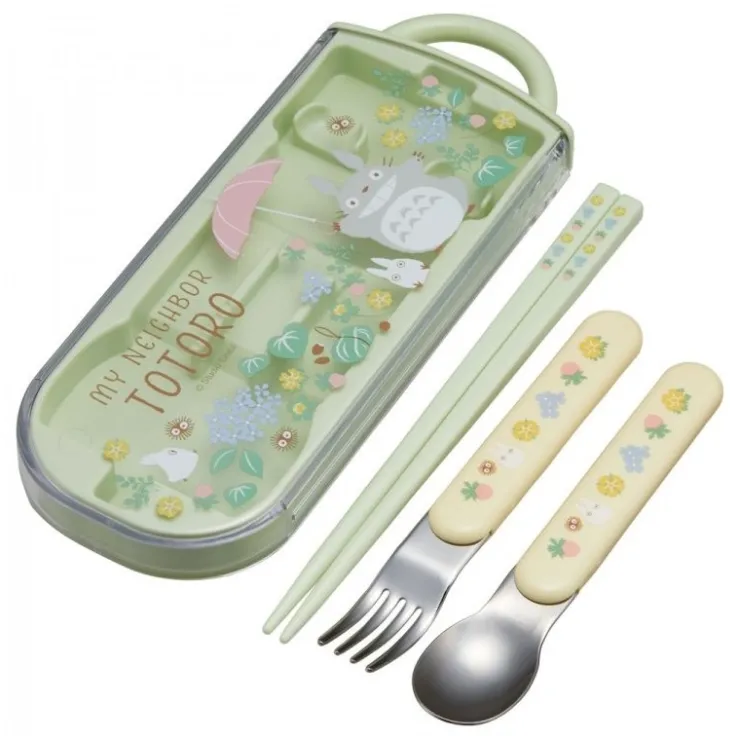 Maison Ghibli Set Baguettes Cuillère Fourchette Totoro Parapluie - Mon Voisin Totor