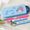 Maison Ghibli Set Baguettes Cuillère Fourchette Ponyo dans la mer - Ponyo sur la fa