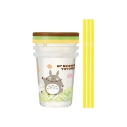 Maison Ghibli Set de 3 Verres avec Pailles - Mon Voisin Totoro