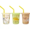 Maison Ghibli Set de 3 Verres avec Pailles - Mon Voisin Totoro