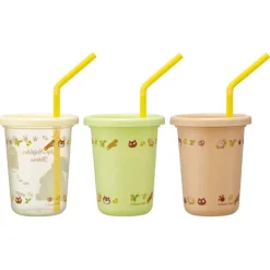 Maison Ghibli Set de 3 Verres avec Pailles - Mon Voisin Totoro