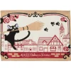 Maison Ghibli SET DE TABLE TISSU JIJI SUR SON BALAI  - KIKI LA PETITE SORCIÈRE