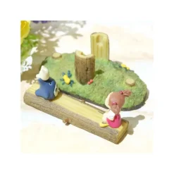 Maison Ghibli Statue Balancoire Mei Et Totoro Bleu Et Blanc  - Mon Voisin Totoro