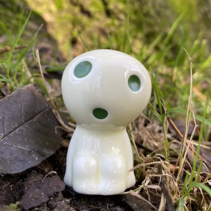 Maison Ghibli Statuette Kodama B & 1 Blind Pierre de Pouvoir - Princess Mononoké