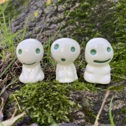 Maison Ghibli Statuette Kodama C & 1 Blind Pierre de Pouvoir - Princess Mononoké