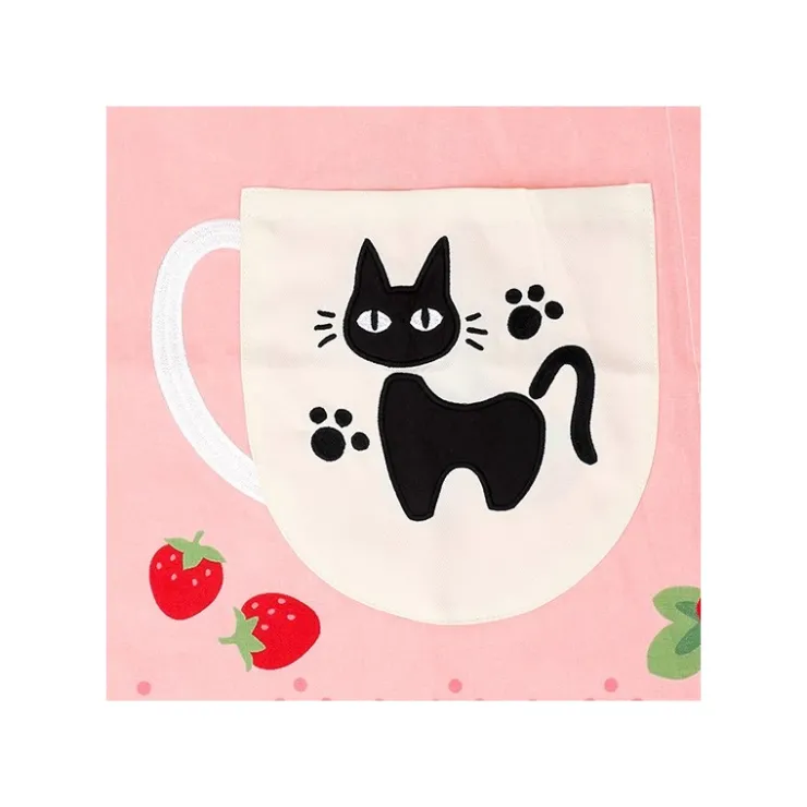 Maison Ghibli Tablier Jiji Fraises 84 x 61,5 cm - Kiki la petite sorcière