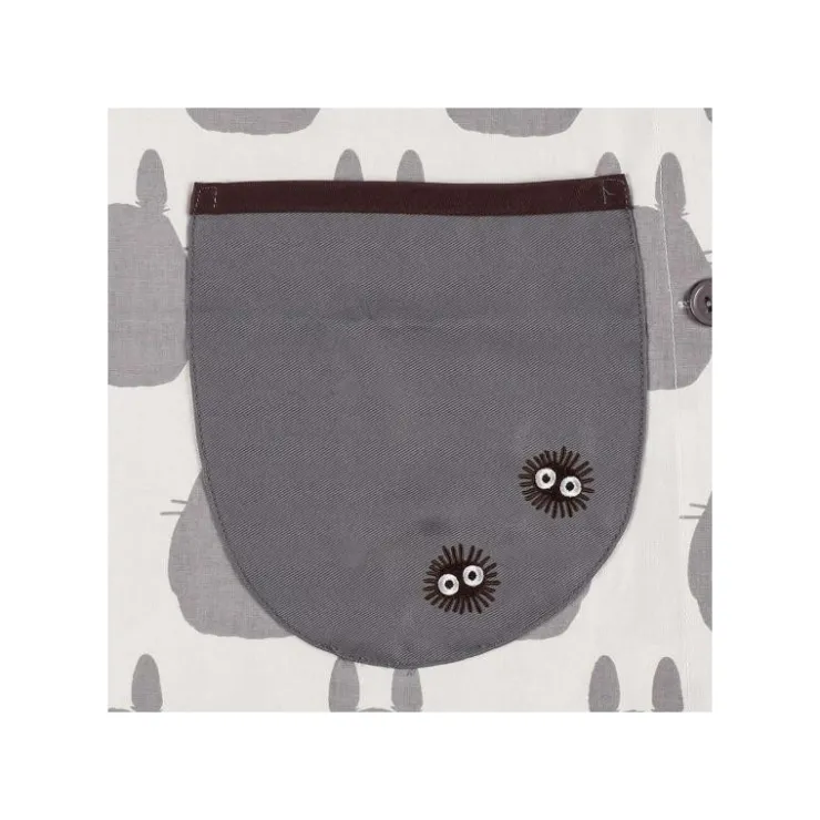 Maison Ghibli Tablier Silhouette Totoro Gris 84 x 61,5cm - Mon Voisin Totoro