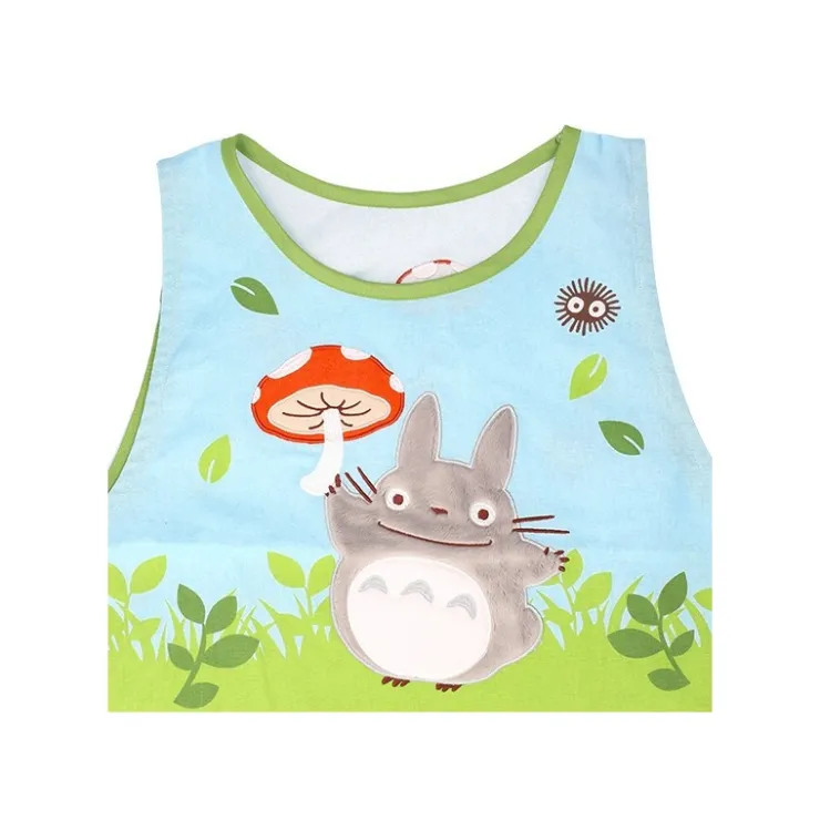 Maison Ghibli Tablier Totoro Champignons 84 x 61,5 cm - Mon Voisin Totoro