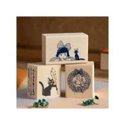 Maison Ghibli Tampon en bois Kiki & Jiji - Kiki la petite sorcière
