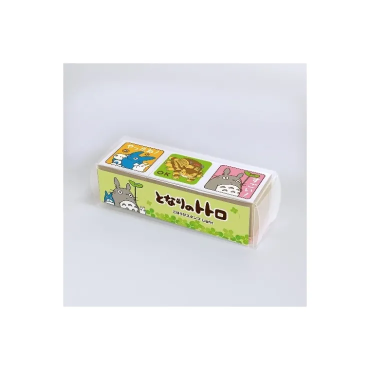 Maison Ghibli Tampons Cubes en Bois Totoro Et Chatbus - Mon Voisin Totoro