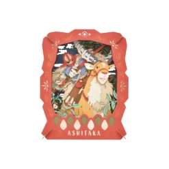 Maison Ghibli Théâtre de papier Ashitaka & Yakuru - Princesse Mononoké