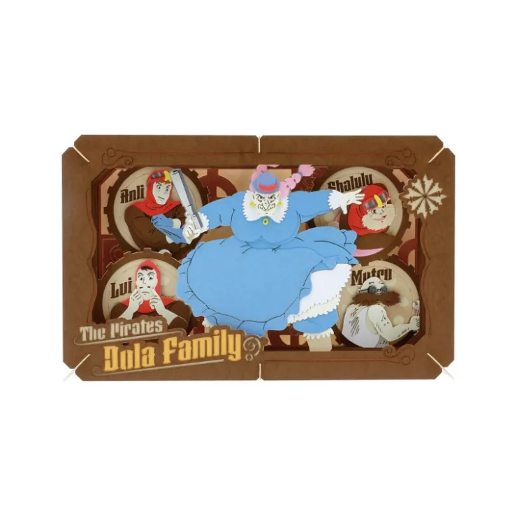 Maison Ghibli Théâtre de papier La famille Pirate de Dora - Le Château dans le ciel