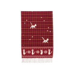 Maison Ghibli Étole avec accroche Jiji motifs à carreaux - Kiki la petite sorcière