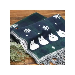Maison Ghibli Étole avec accroche Totoro motifs à carreaux - Mon Voisin Totoro