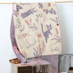 Maison Ghibli Étole rose Jiji - Kiki la petite sorcière