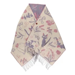 Maison Ghibli Étole rose Jiji - Kiki la petite sorcière