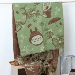 Maison Ghibli Étole vert clair Totoro & Chatbus - Mon Voisin Totoro