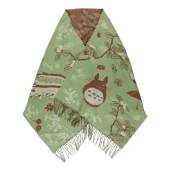 Maison Ghibli Étole vert clair Totoro & Chatbus - Mon Voisin Totoro