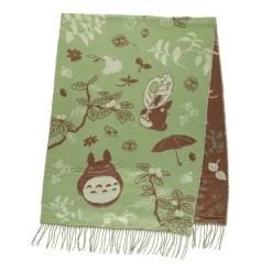 Maison Ghibli Étole vert clair Totoro & Chatbus - Mon Voisin Totoro