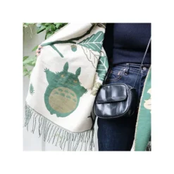Maison Ghibli Étole vert foncé Feuilles de chêne - Mon Voisin Totoro