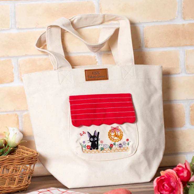 Maison Ghibli Tote bag Jiji Au milieu des fleurs - Kiki la petite sorcière