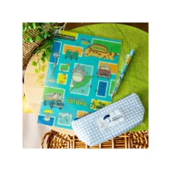 Maison Ghibli Trousse bleue à carreaux - Mon Voisin Totoro