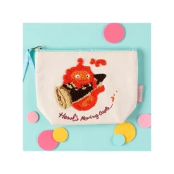 Maison Ghibli Trousse brodée Calicifer - Le Château ambulant
