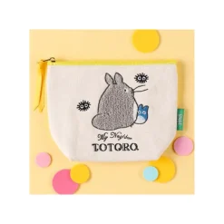 Maison Ghibli Trousse brodée Totoro Gris et Bleu - Mon Voisin Totoro