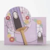 Maison Ghibli Éventail Bambou & Enveloppe No Face avec Fleur - Le Voyage de Chihiro