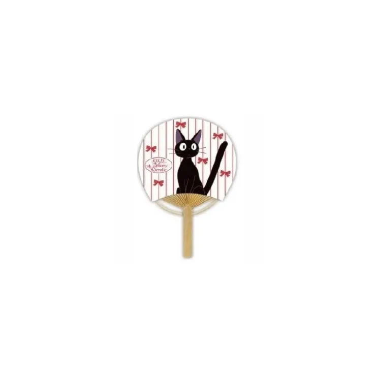 Maison Ghibli Éventail Japonais Bambou Kiki et Rubans - Kiki la petite sorcière