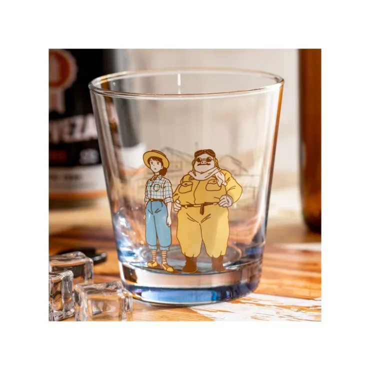 Maison Ghibli Verre décoré Marco & Fio - Porco Rosso