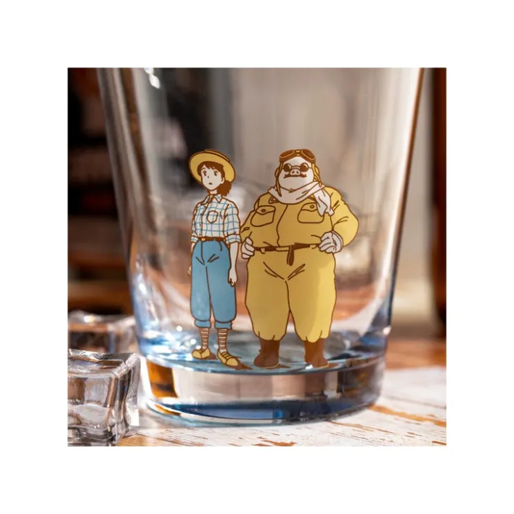Maison Ghibli Verre décoré Marco & Fio - Porco Rosso