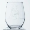Maison Ghibli Verre gravé Totoro et trèfle blanc - Mon Voisin Totoro